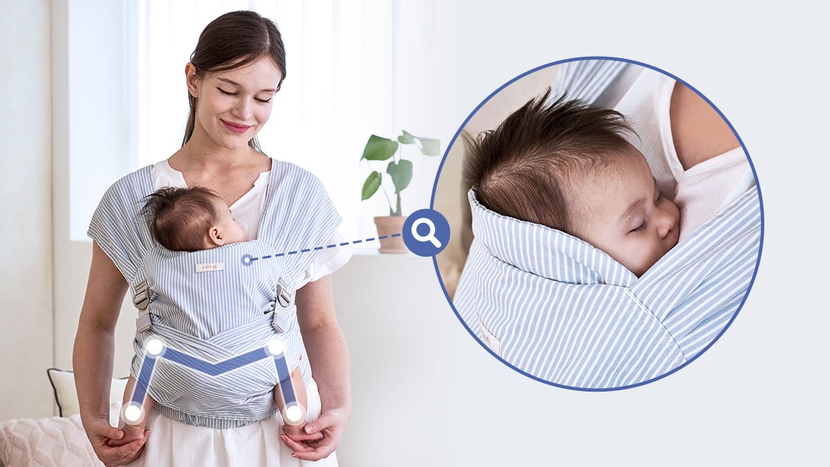从襁褓中汲取灵感，拥抱式全身贴合婴儿背带！