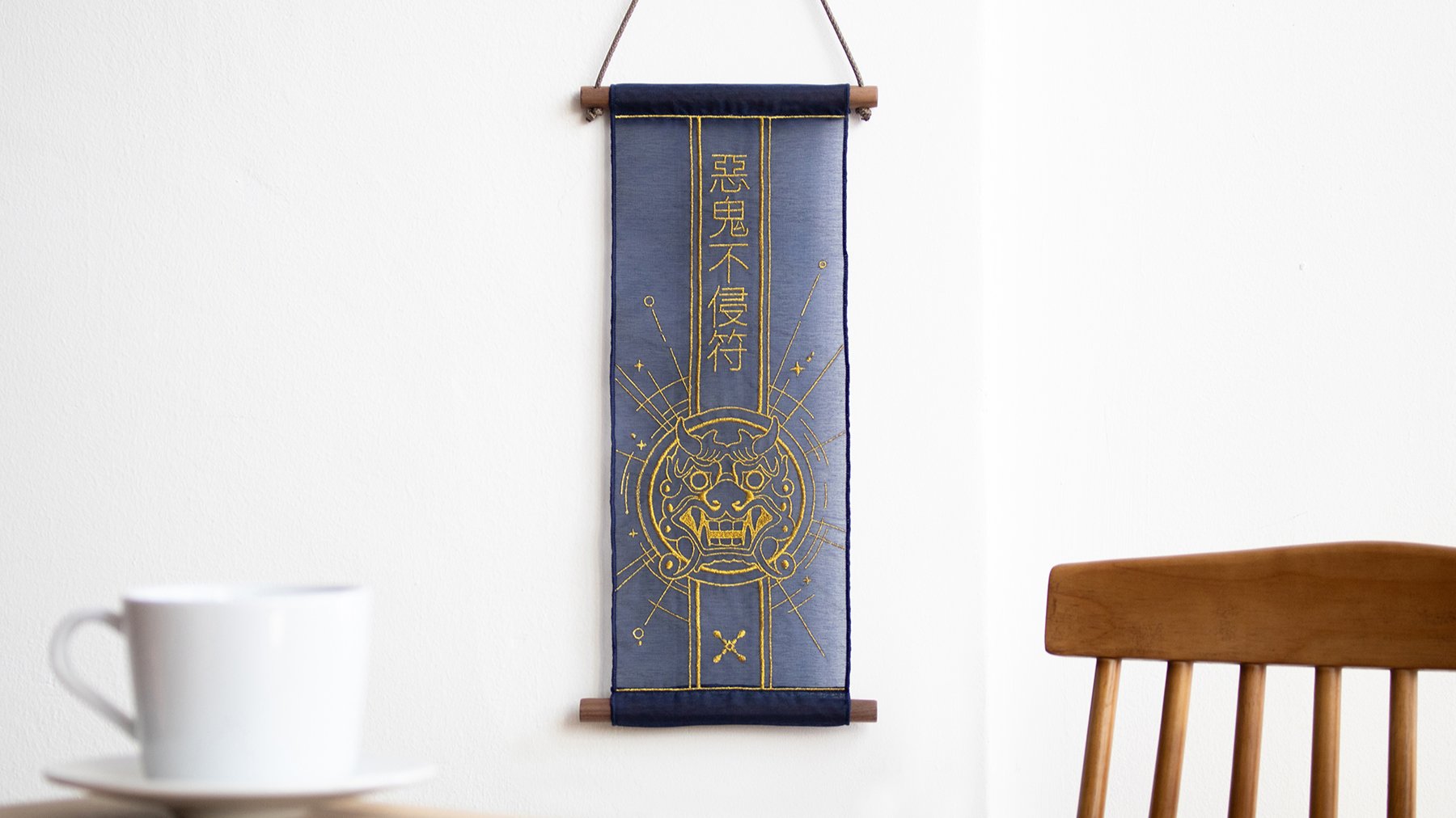Limited to 100 | Handcrafted Premium Red Horse Energy Linen Scroll