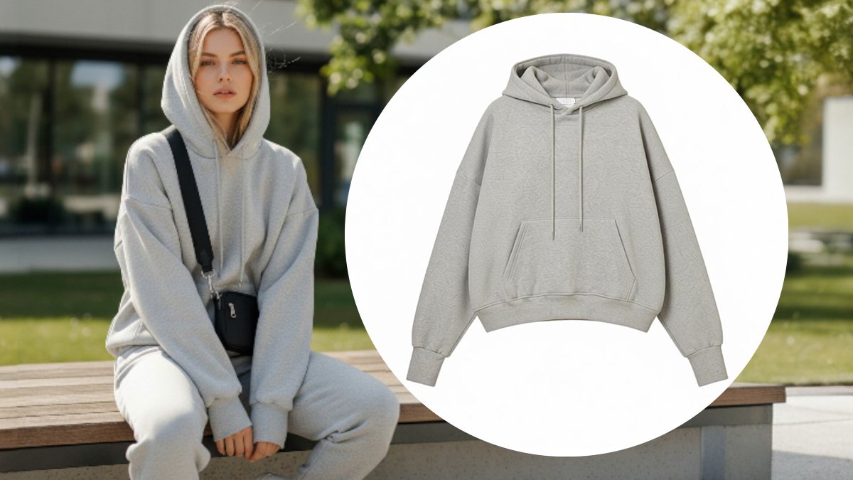 [二次加推] 大廓形帽兜与加厚绒里，打造高级感袖口拼接卫衣