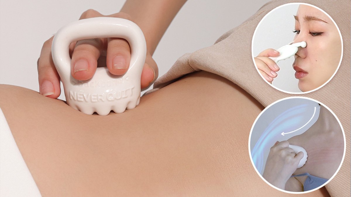 [粉色壶铃刮痧]体重不变却显胖？3亿次验证的消肿刮痧法