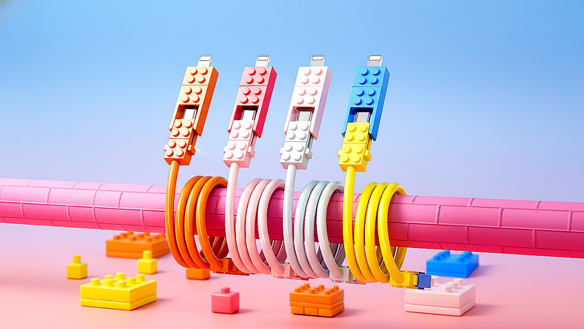 Calling All LEGO Fans! 240W Ultra-Fast 4-in-1 Brick-Style Charging Cable