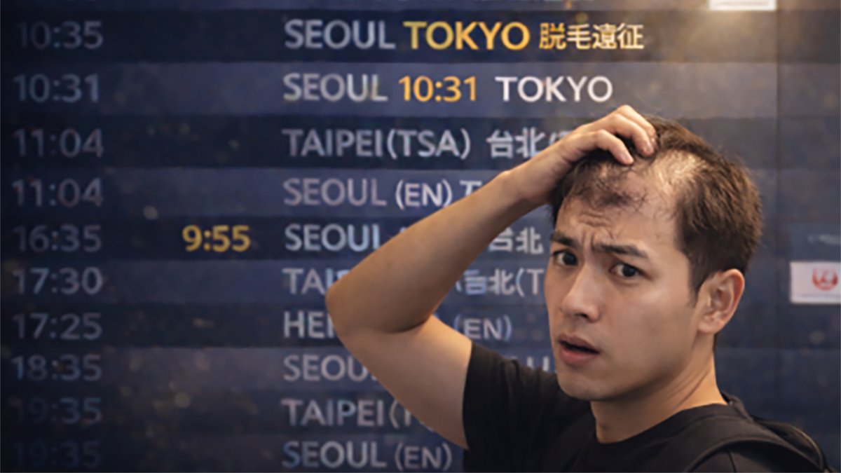 [탈모기능성·임상완료] 단 4주 -76% 감소, 수천만원 일본원정의 비밀