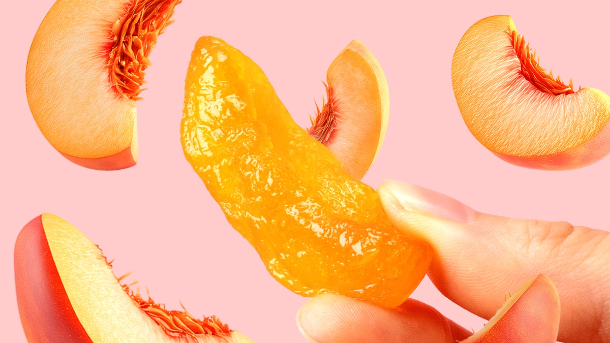 [2 Million Sold Legend] Bursting with Juicy Sweetness! First Reveal of Peach Jerky Infused with Zesty Lemon