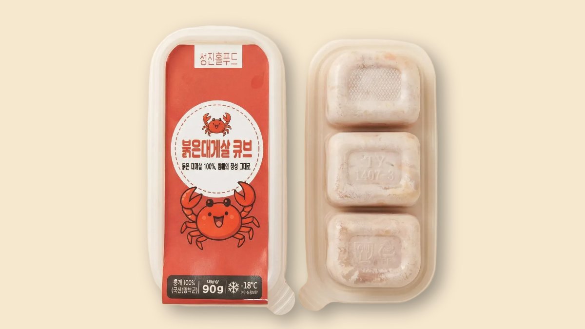 이유식 큐브, 붉은대게 몸통살 100% (중·후기용)