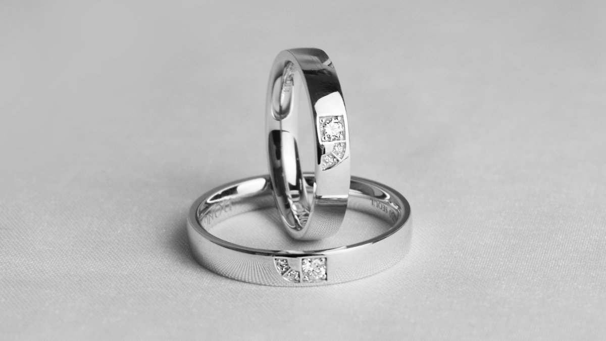 [1:1 Custom] 'Deep Carving' Diamond Engraved Ring┃Balik Remind Ring