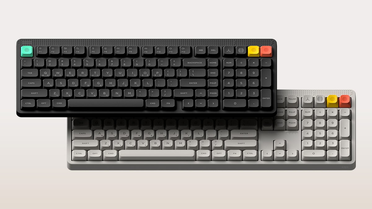 와디즈 단독ㅣNUPHY NODE100 풀배열 기계식키보드