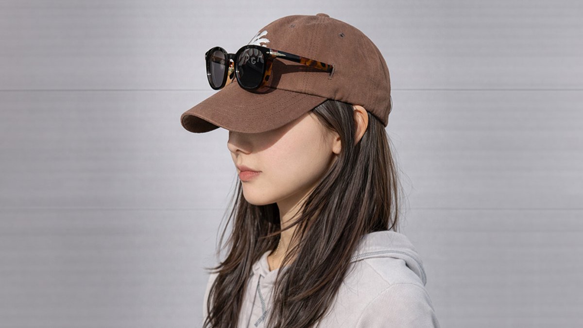 [帽子] 小脸效果太阳镜固定棒球帽，日常运动皆宜