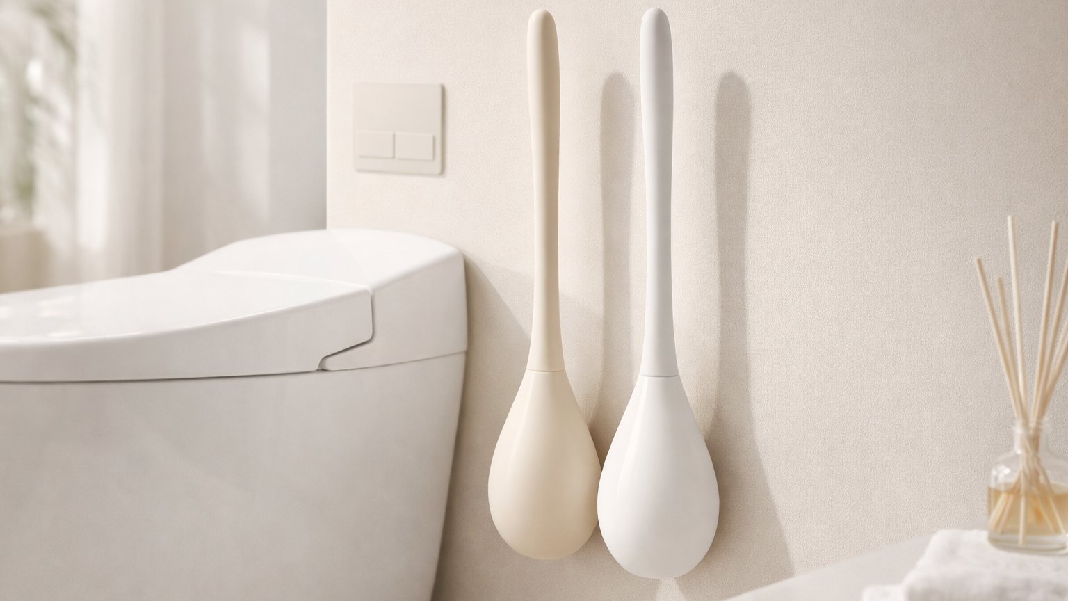 Goodbye Germs & Odors｜Premium Silicone Toilet Brush for a Perfect Bathroom Finish