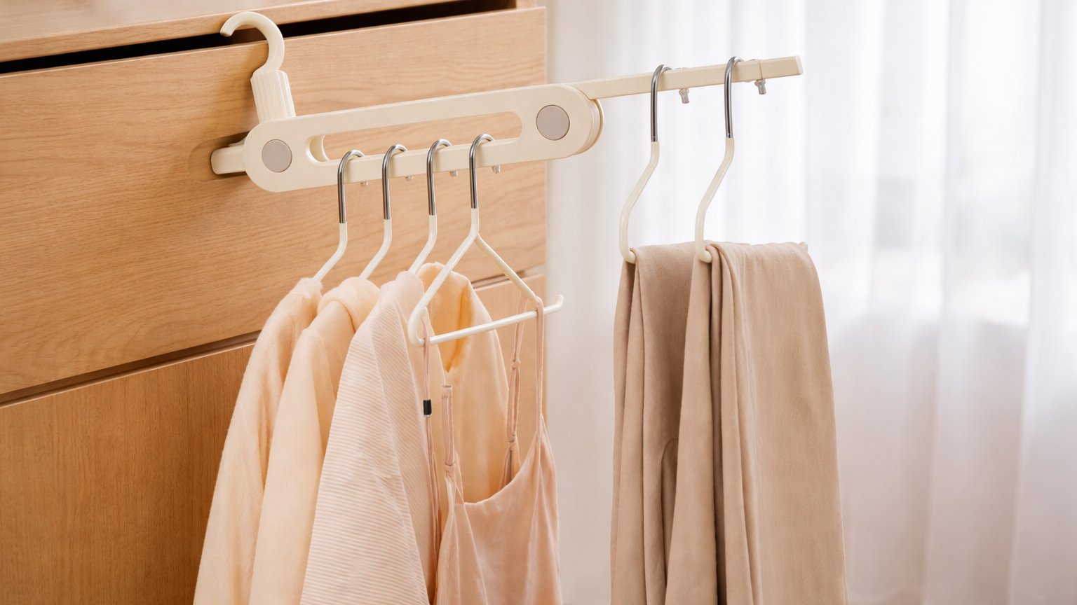 Up to 13 Pieces at Once｜Compact All-in-One Foldable Portable Hanger Set