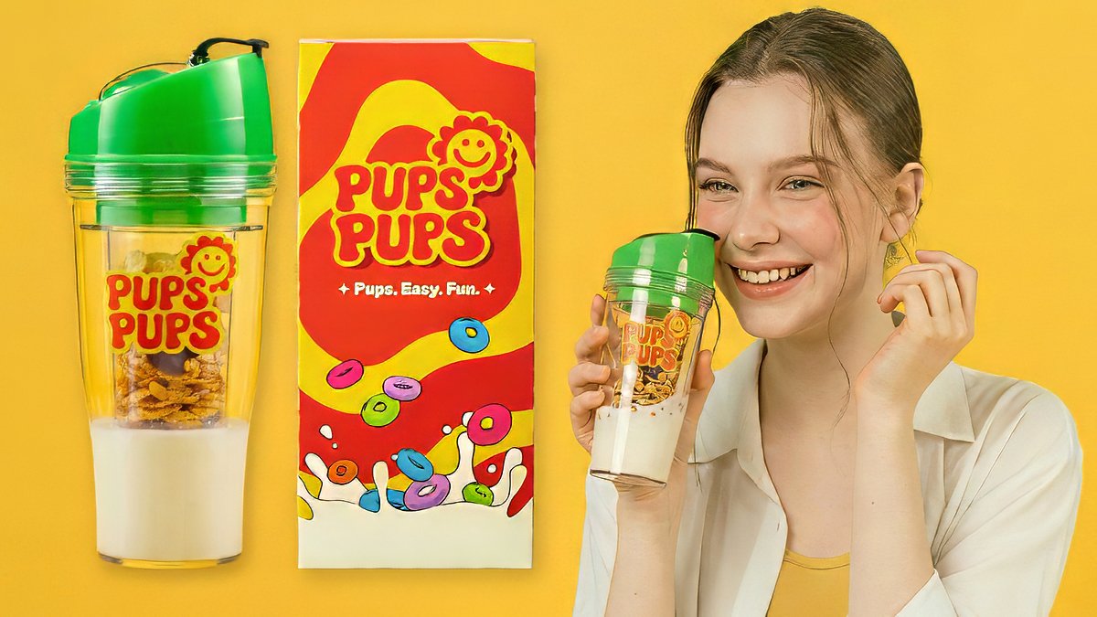 [海外大ヒット] 移動中のシリアルはこれで決まり！クランチカップ一つで完結。