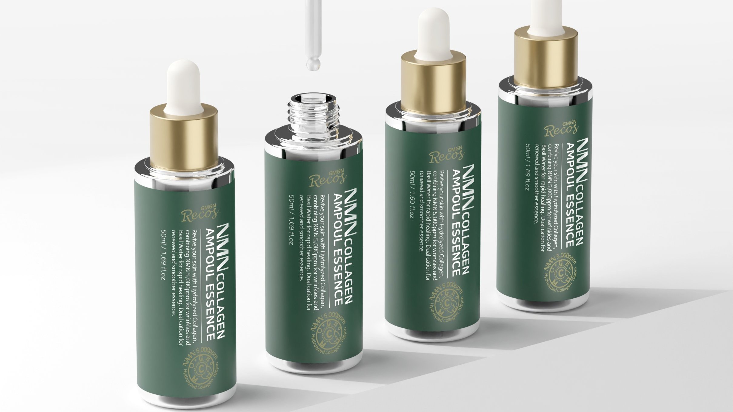 2-Week Transformation: Boost Elasticity 8.61% & Density 20% with NMN Collagen Serum