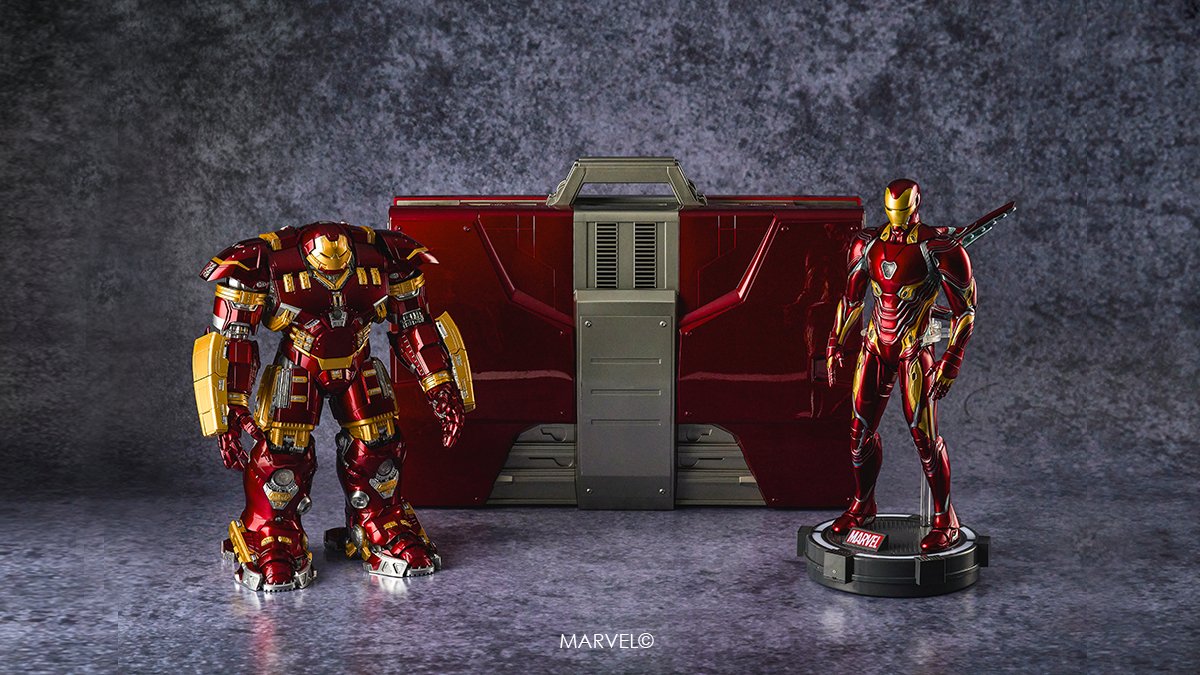 ZD TOYS 14英寸 | 漫威钢铁侠MK50与浩克破坏者MK44