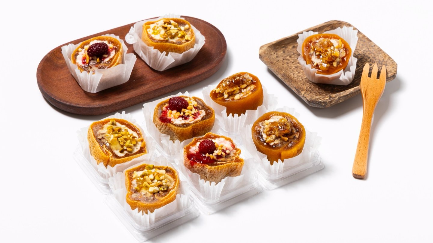 [奶油芝士卷]浓郁香甜的柿子干卷（柚子、原味、覆盆子）