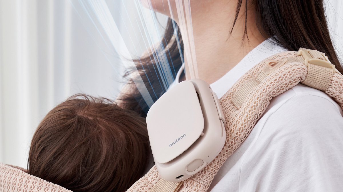 [110g] 바나나보다 가벼운 아기띠 선풍기ㅣ목걸이+클립+탁상 4in1