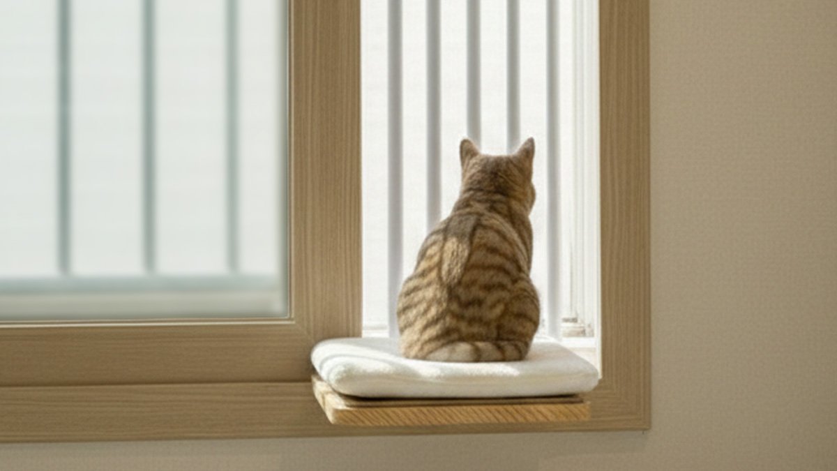 No More Torn Screens! Cat-Proof No-Drill Window Guard 'CatKeeper-Long'