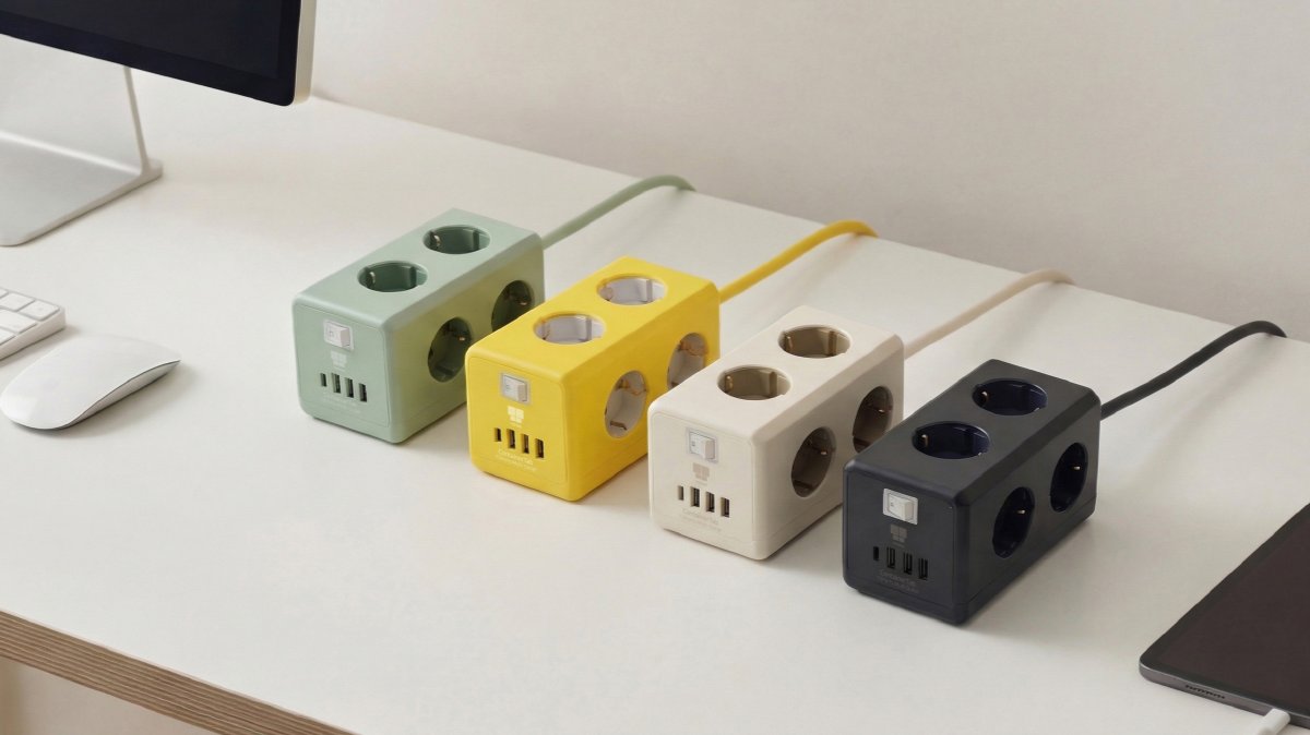 多功能插座也能成为家居装饰，集装箱造型设计的ContainerTap