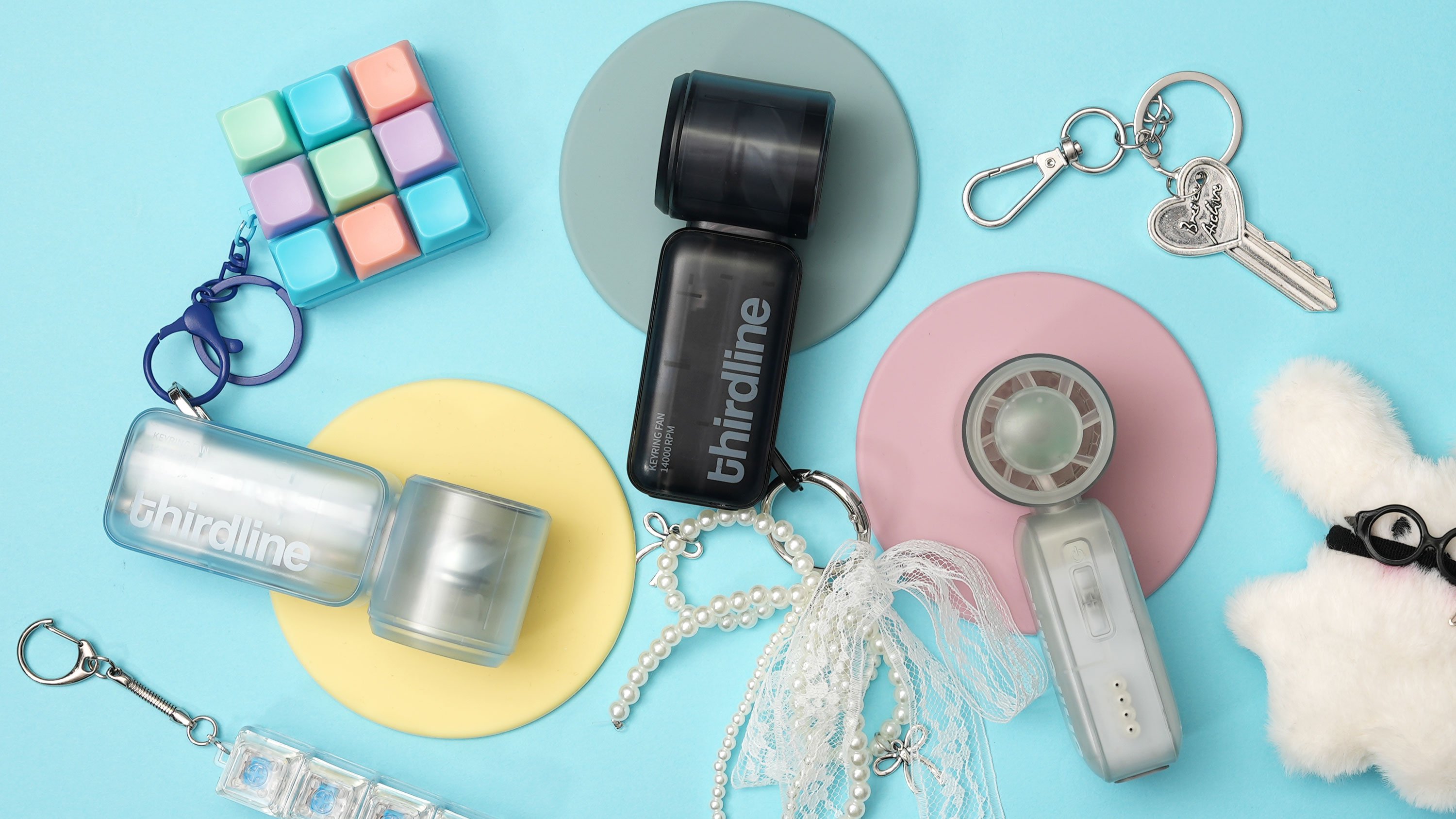 [9叶风翼]超迷你钥匙扣风扇来袭！强劲性能，时尚同样不容错过