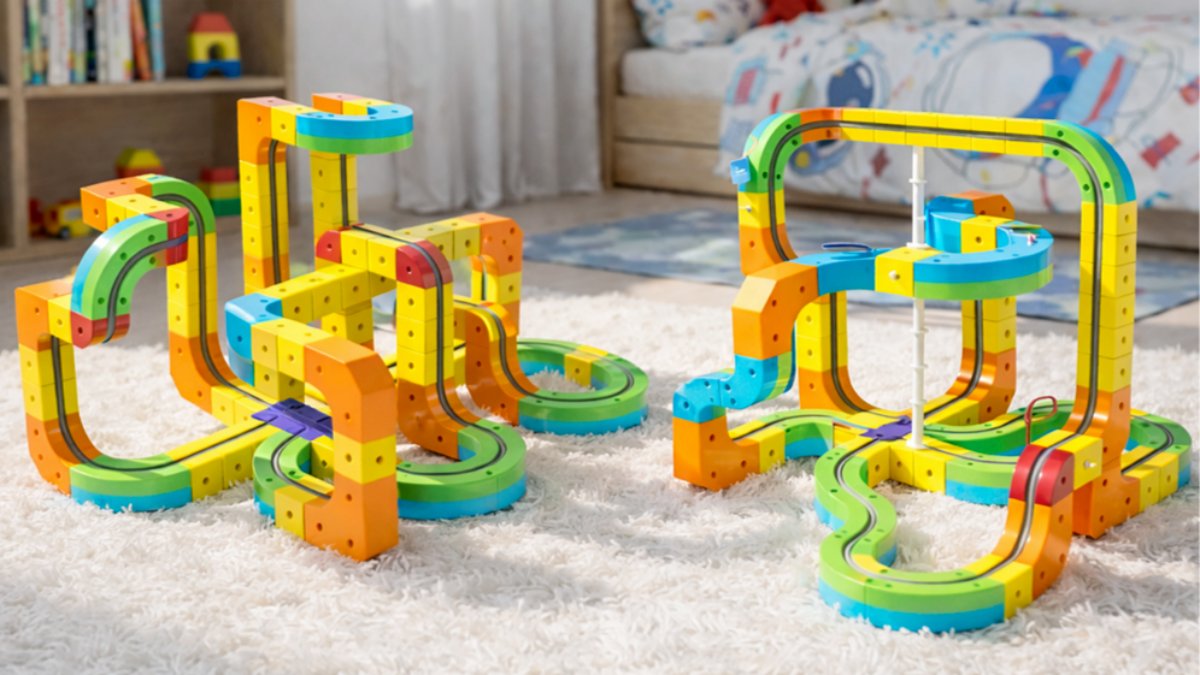 [와디즈 단독가+단독사은품🔥] 360도 주행 기차놀이 아오라 레일블럭