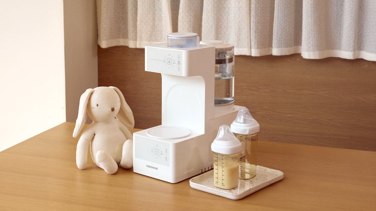 [自动出水+摇晃] 保护手腕的智能摇晃奶粉壶