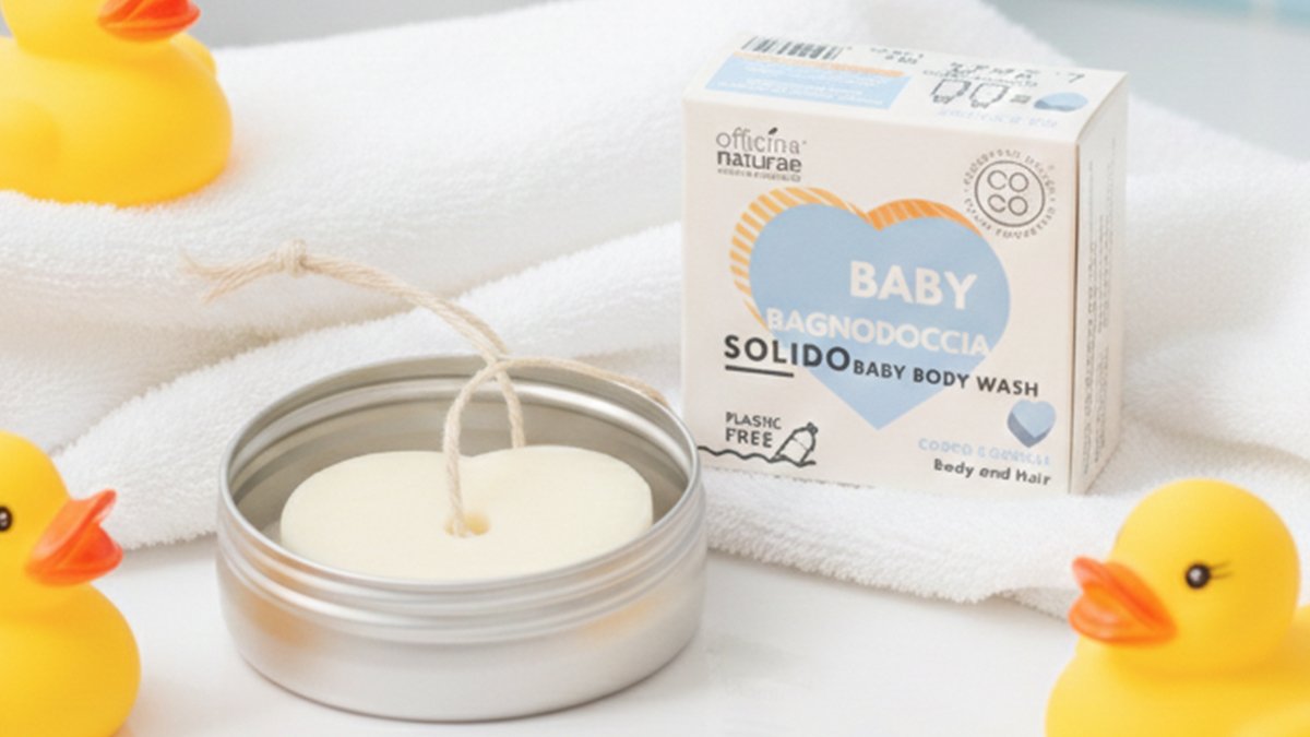 Purely Safe: Italian Organic Shampoo & Body Wash Bar for Babies