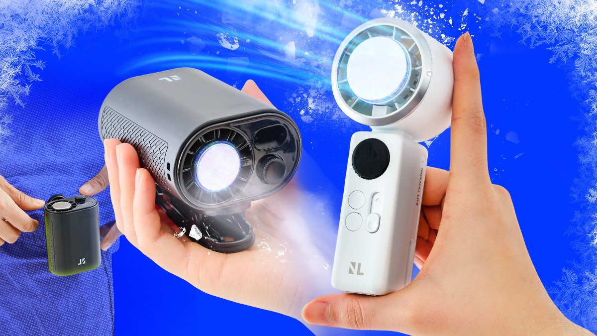 [The Ultimate Palm-Sized Air Conditioner] Compact Mini Fan with 100 Levels of Cooling Power