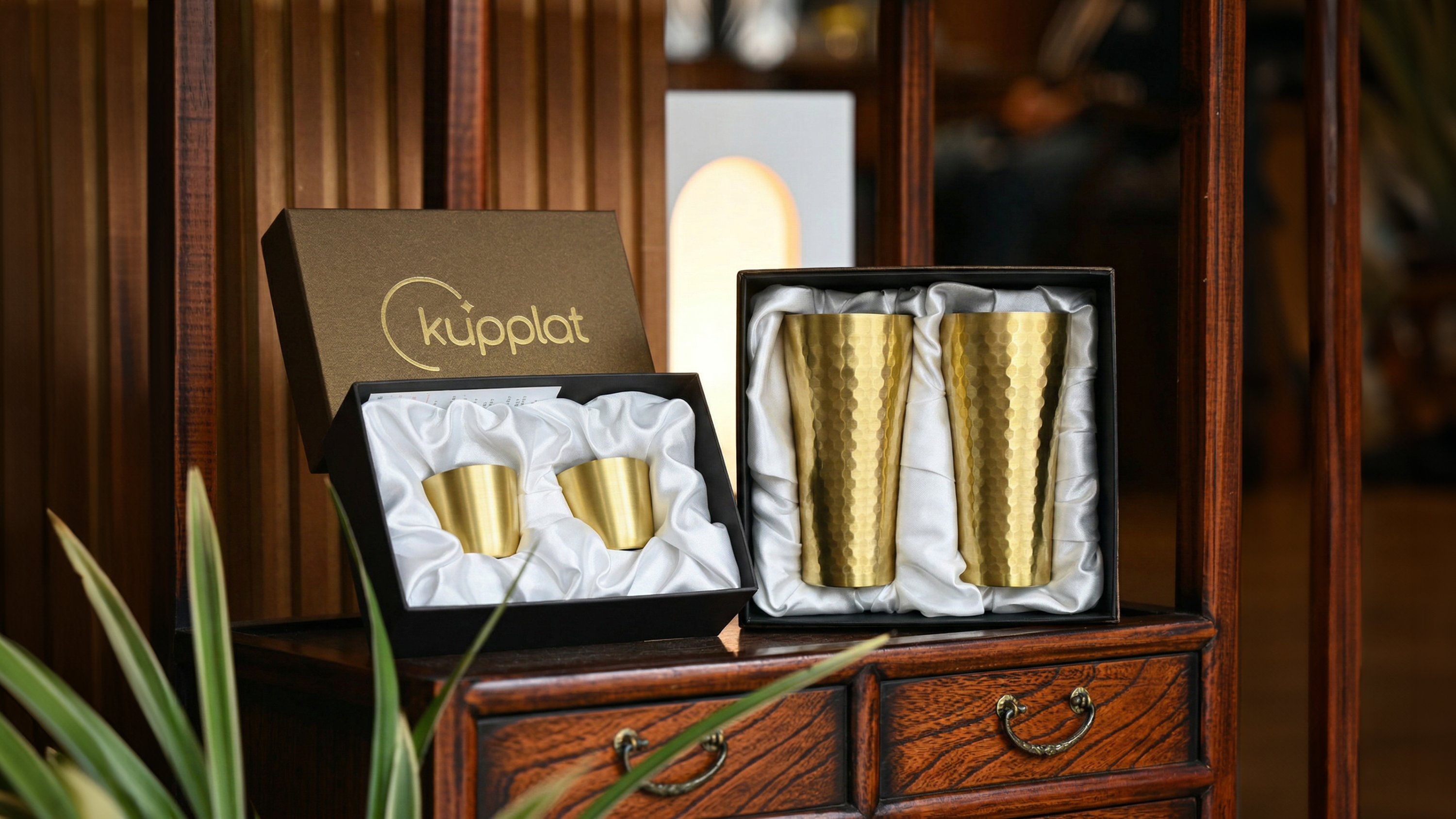 [Royal Choice] Timeless Brass Cup Gift Set for Mother's Day