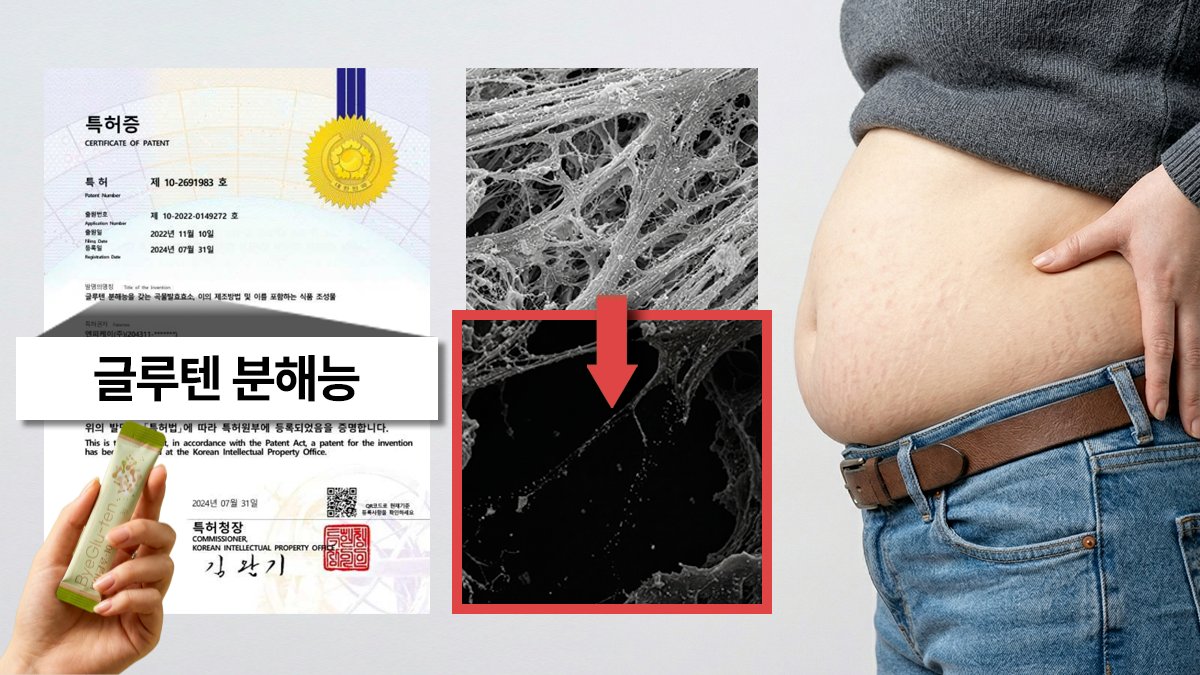 [특허인증원료] 빵끊기 힘들다면, 1포만 드세요｜99.7% 글루텐분해효소