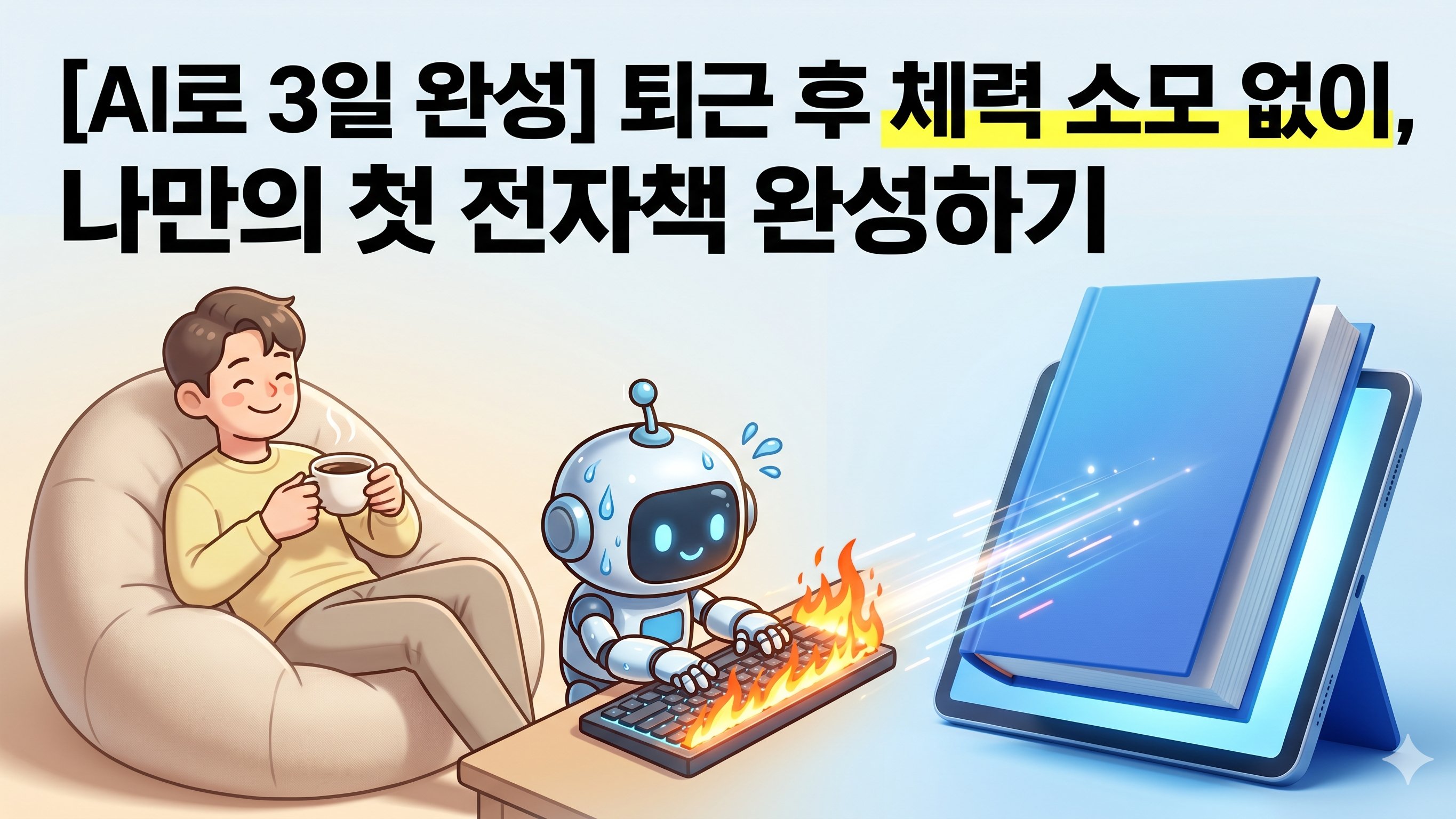[게으른 작가의 비밀] 글재주 없어도 AI로 3일 만에 전자책 출판하기