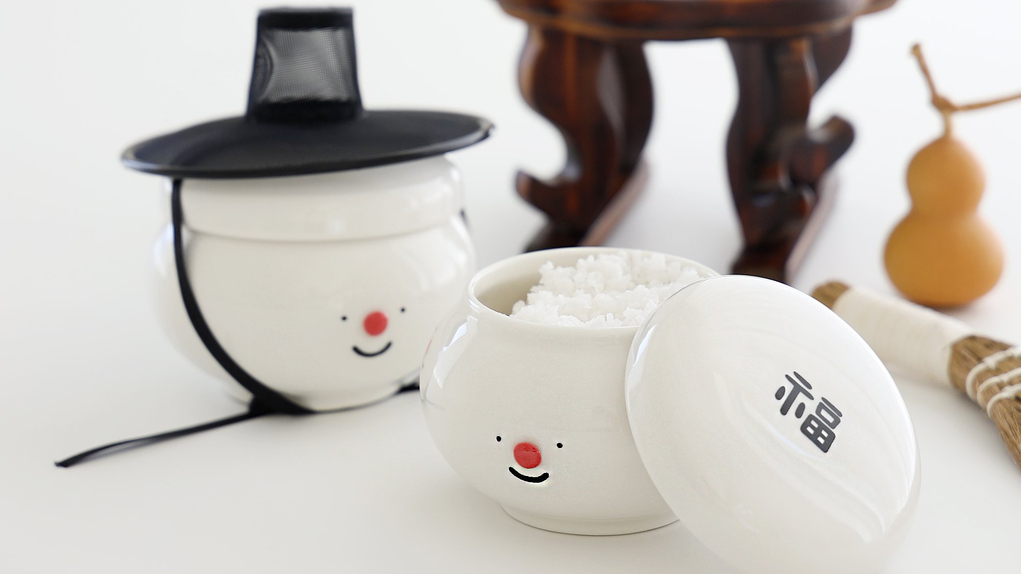 [달항아리/소금단지] 나쁜 기운은 막고 행운은 채우는 복(福)단지 시리즈