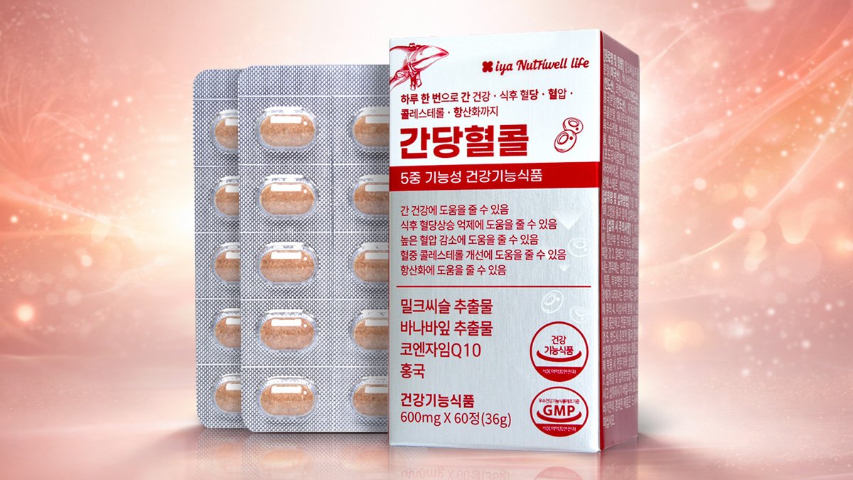 [식약처 5중기능성] 간+혈당+혈압+콜레스테롤+항산화, 한번에!