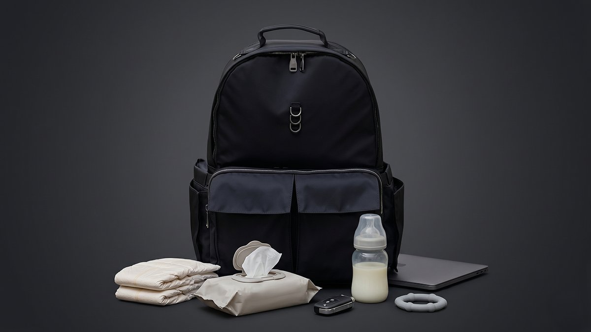 なぜパパがママのバッグを持っているの？ついに、パパのバッグ登場