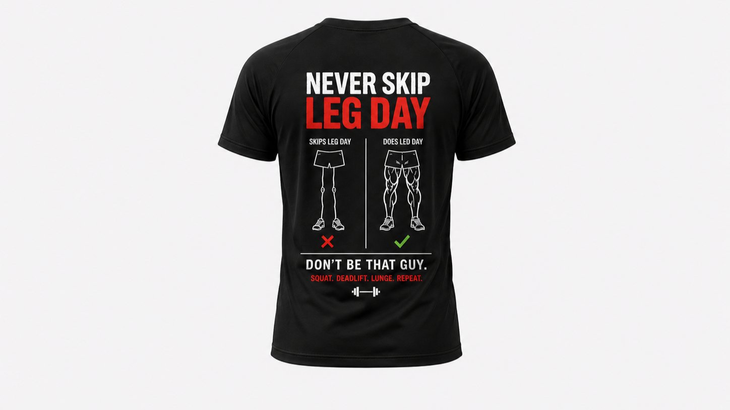 Essential Tee for Every Leg Day Warrior