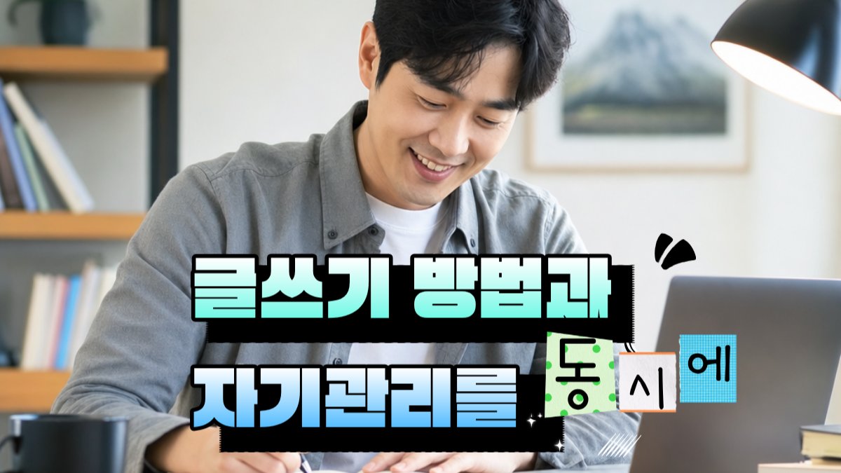 글쓰기의 모든 것과 자기관리를 동시에 완성하는 프로젝트 