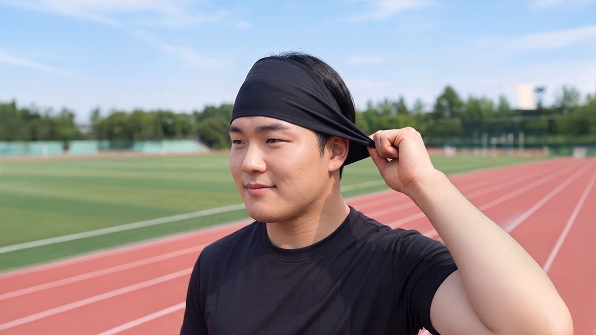 [러닝 헤어밴드] 땀흠수 쫀쫀하고 가벼운 맥스핏 와이드 스포츠 헤어밴드