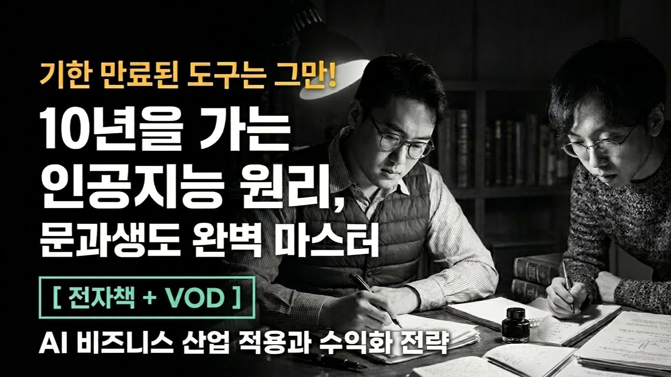 한번 배우면 10년 가는 AI 원론 강의 'AI 비즈니스 적용 수익화 '