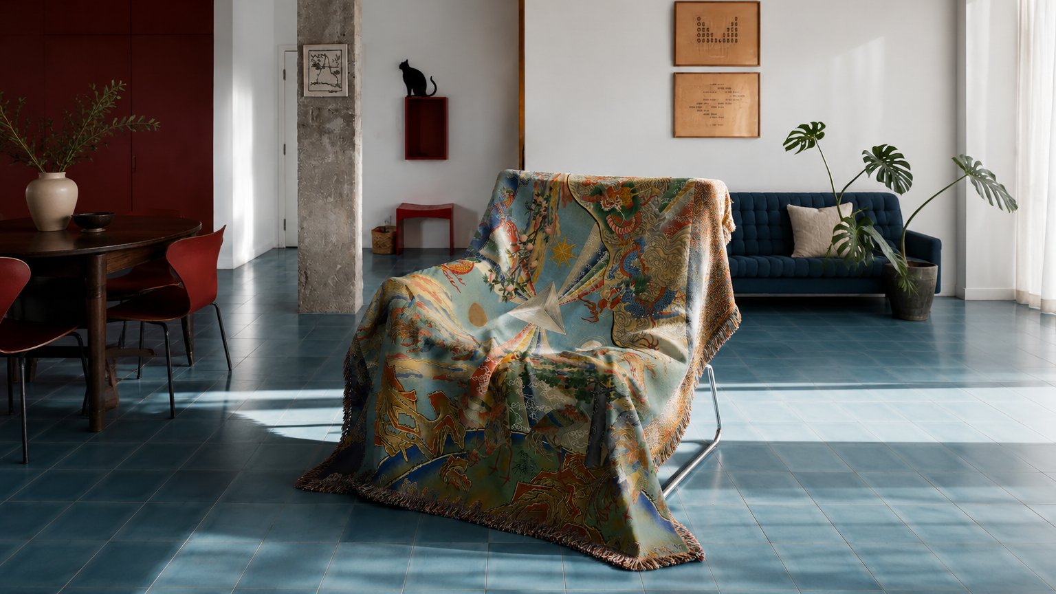 An Art Blanket Unfolding a Peaceful World