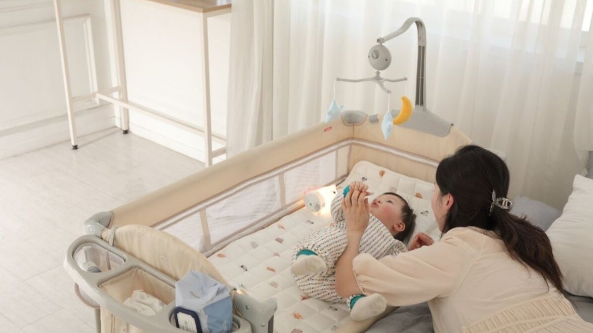逆转摇篮+尿布更换台+摇椅？集十种功能于一体的多功能婴儿床