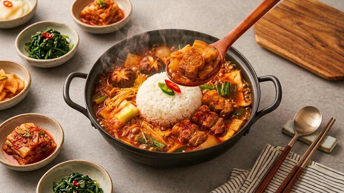 22년 노포의 맛! 제주 방목 돼지 650g 꽉 채운 인생 짜글이
