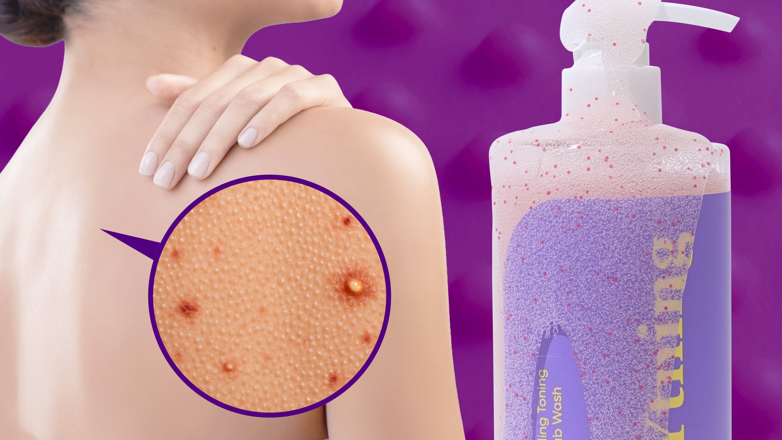 Just showered? Bye-bye bumpy clogged pores! Reveal smooth fresh skin that glows