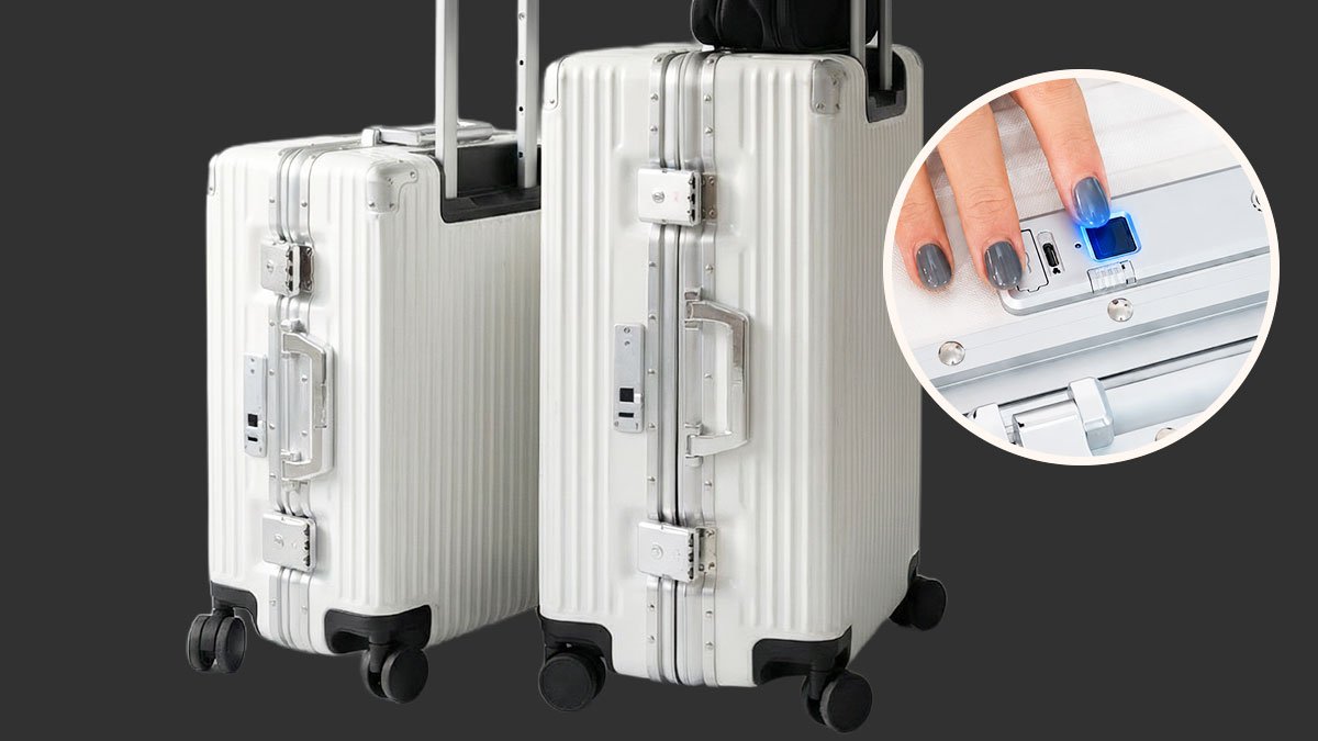 Unlock in 0.5 Seconds! Meet the Fingerprint-Activated Carry-On｜End Theft Worries