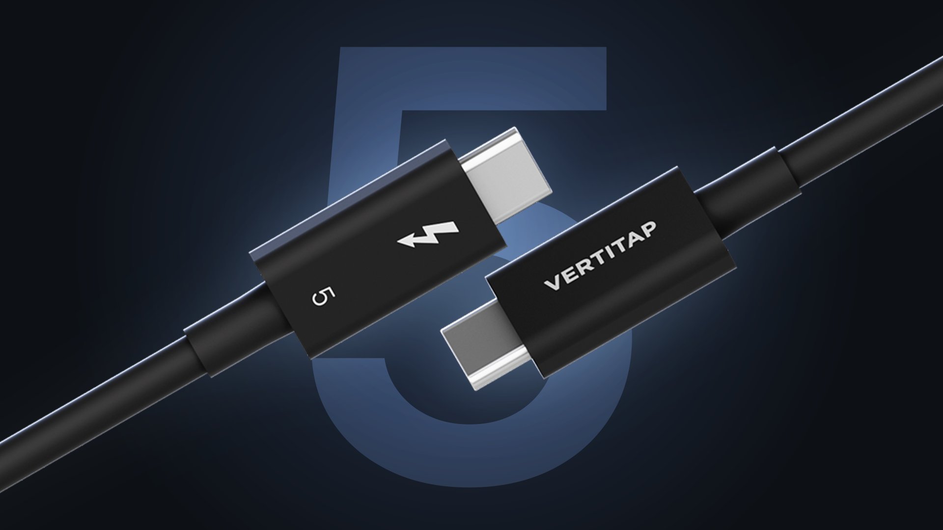 [英特尔官方认证]速度比USB2.0快167倍的雷电5数据线