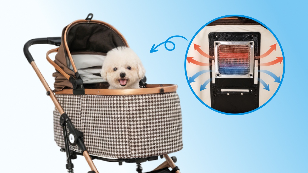Keep Your Pup Comfy Rain or Shine - Cool & Cozy Pet Stroller