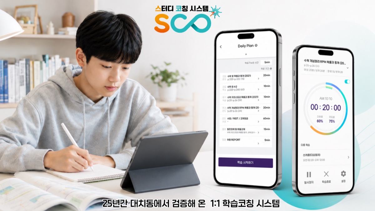 [대치동에서 검증] 배운 것을 실력으로 바꾸는 1:1 온라인 학습코칭 
