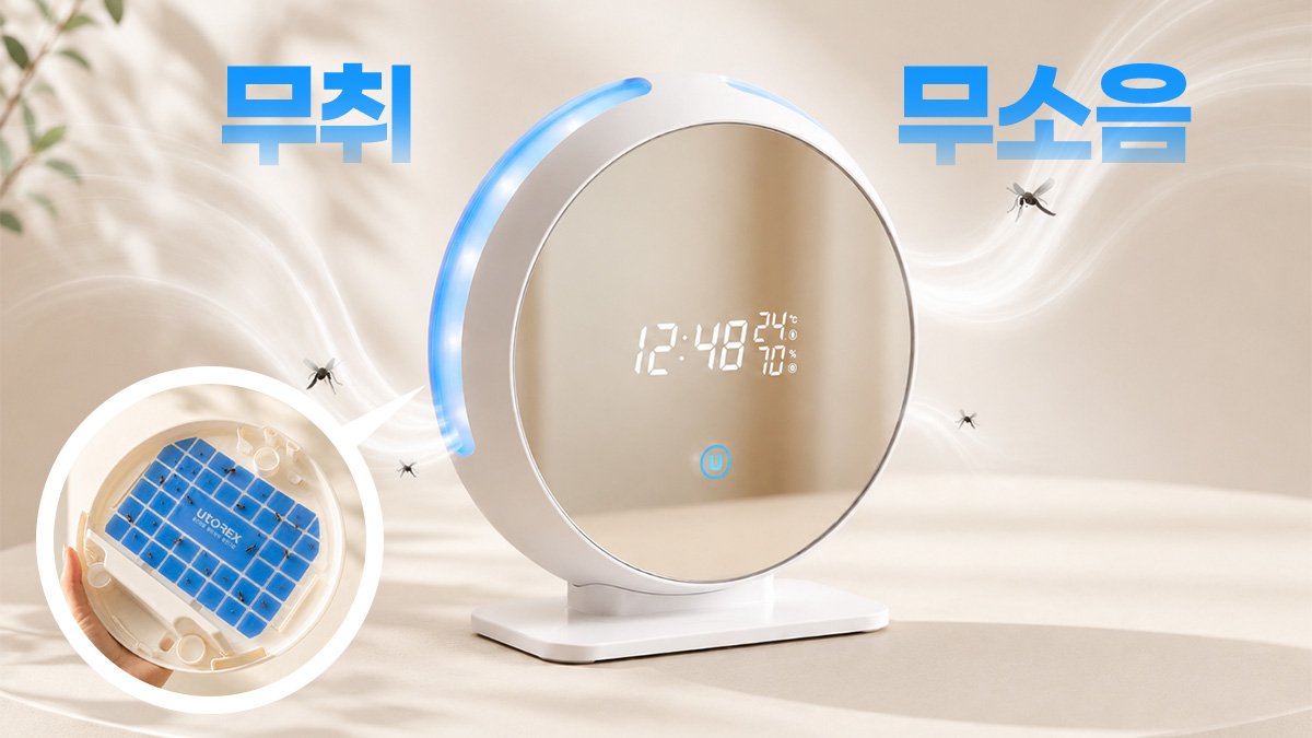 [마감임박] 소음·냄새 없이 모기·초파리 싹- 다 잡는 스마트 해충퇴치기