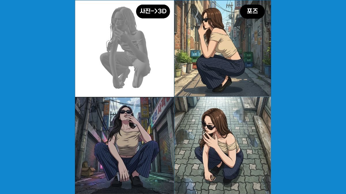 [뽑기그만!] 사진을3D변환,내 캐릭터를 원하는포즈 그대로 뽑아드립니다!