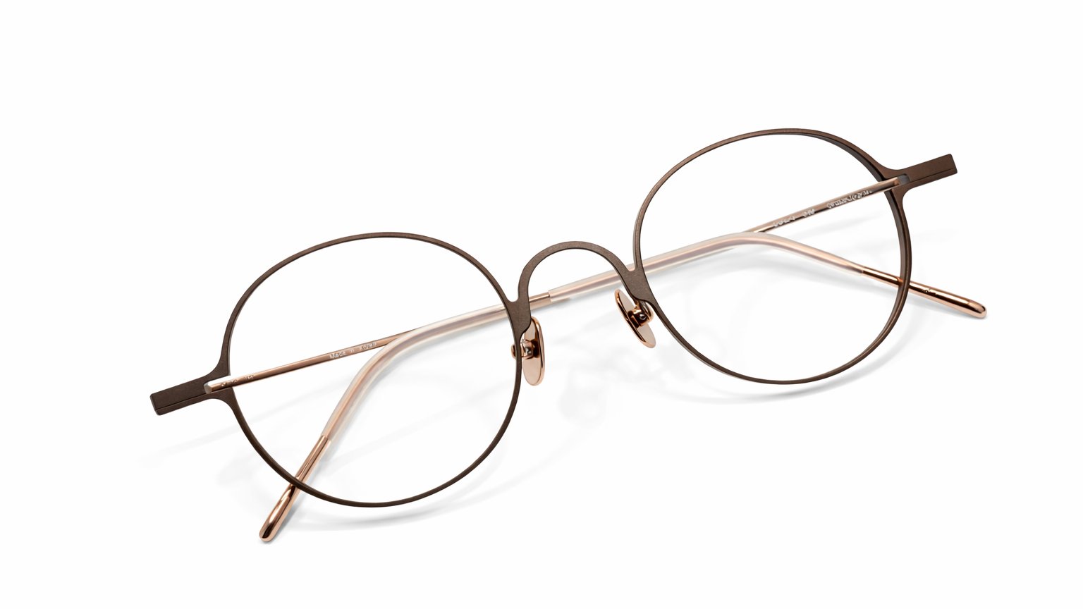 Only 6.7g Featherlight Comfort｜ONEUP Ultra-Light Round Titanium Glasses