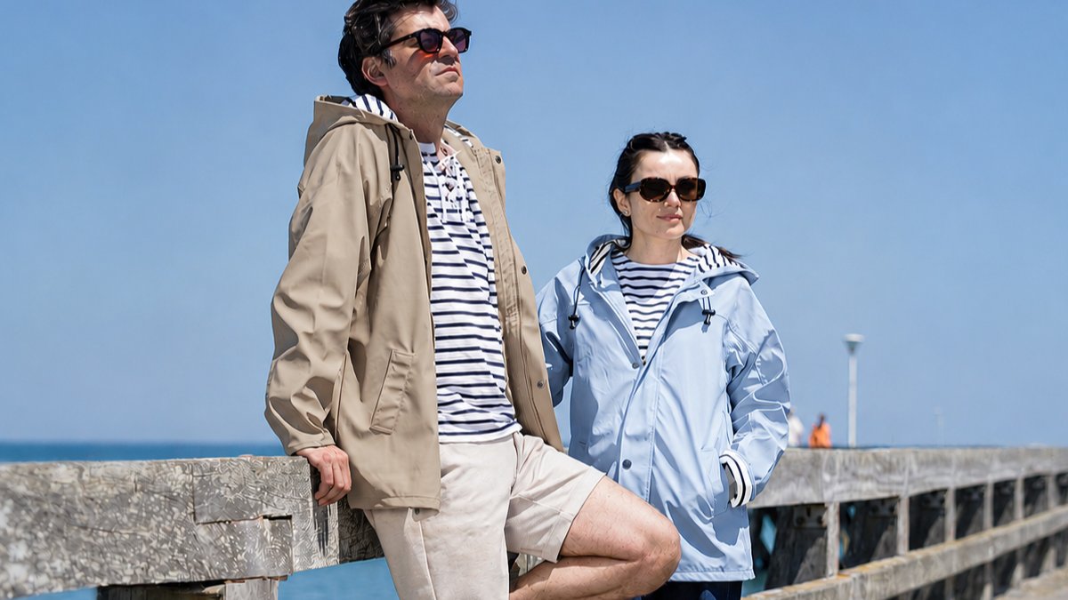 "A raincoat you'll look forward to wearing on rainy days"