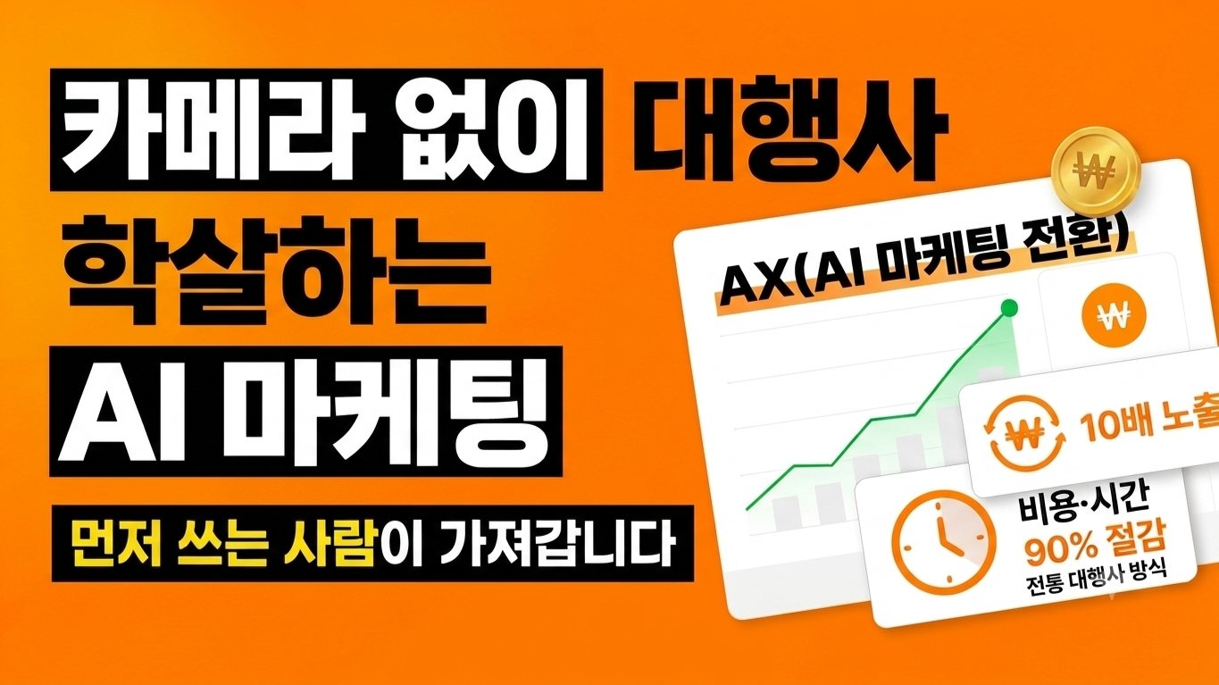 카메라 없이 대행사 학살 - 조회수가 아닌, 매출을 만드는 AI 마케팅