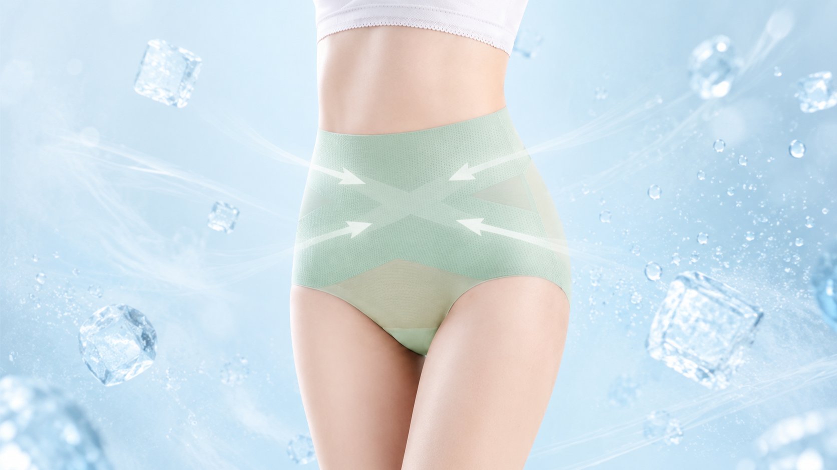 [빅사이즈] 뱃살은 쏙, Y존은 시원하게! 안 입은 듯 에어메쉬 여름팬티