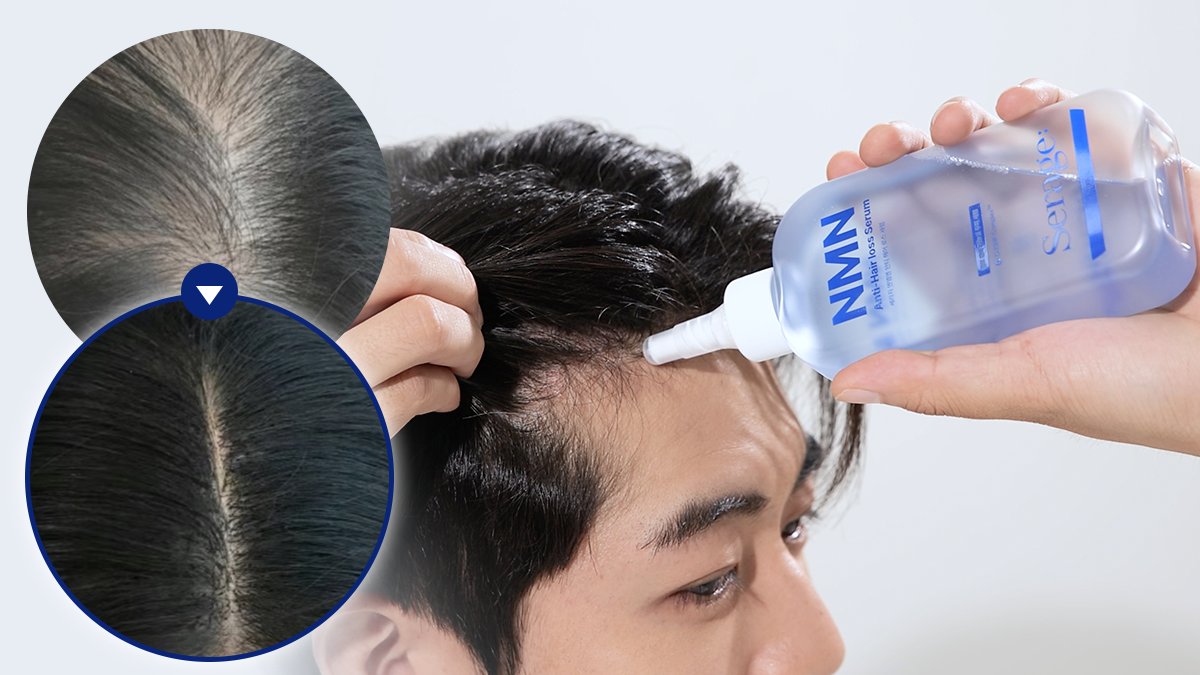 비싸고 양 적은 탈모앰플은 그만! 두피에 쏟아붓는 대용량 NMN 탈모세럼